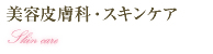 美容皮膚科・スキンケア